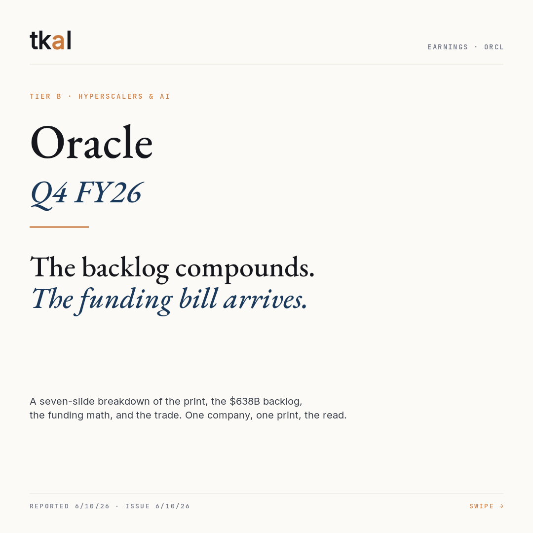 Oracle Q4 FY26 — slide 1: cover